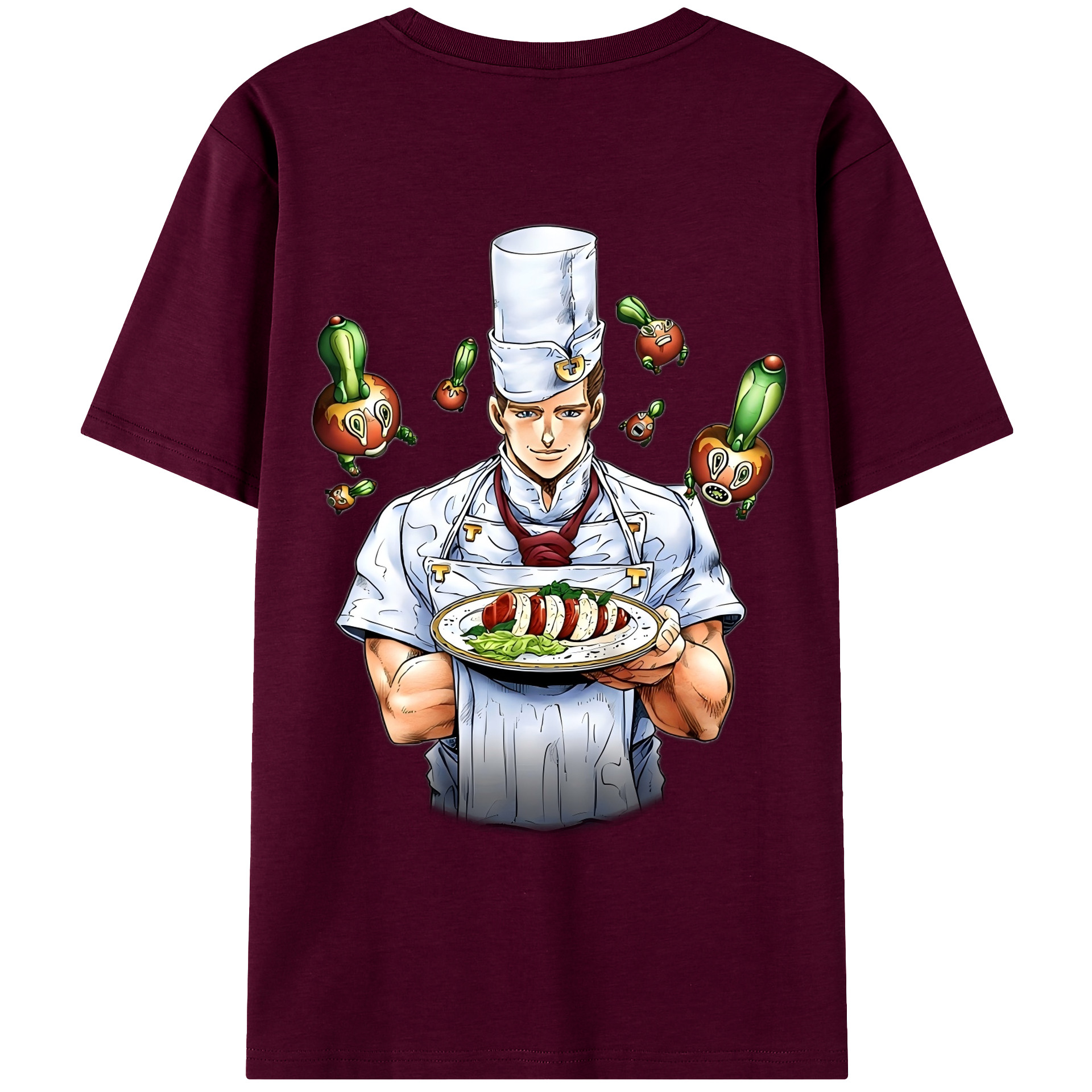 （画像用） ジョジョの奇妙な冒険 Tonio Trussardi JoJo's Bizarre Adventure トニオ?トラッサルディ レディース半袖Tシャツ(バックプリント)
